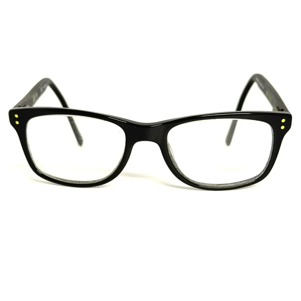 Nike 5538 010 Black Eyeglasses Frames 49-17-135 Just Do It Logo Rectangle Kids